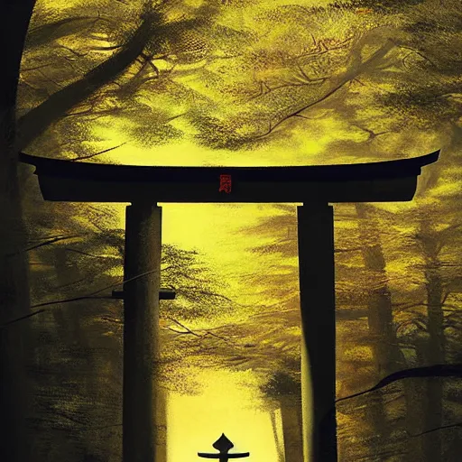 Image similar to Japanese Torii by Grzegorz Rutkowski