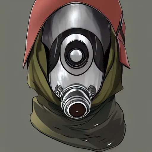 Prompt: portrait of a gas mask soldier, anime fantasy illustration by tomoyuki yamasaki, kyoto studio, madhouse, ufotable, comixwave films, trending on artstation