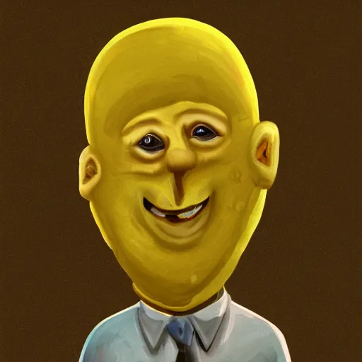 Prompt: a lemon man, digital art