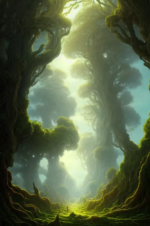 Prompt: a beautiful digital illustration painting of a detailed roots, fantasy druid realm by benoit b. mandelbrot, steven belledin, martin johnson heade, lee madgwick, caspar david friedrich, and david rios ferreira. 8 k resolution trending on artstation concept art digital illustration