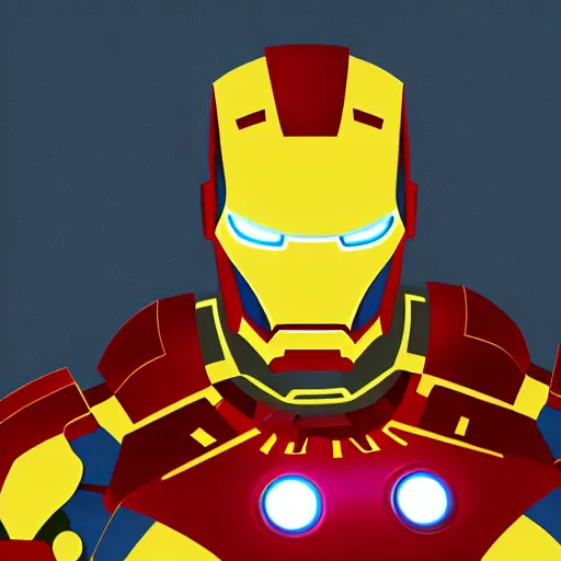 Image similar to Iron Man in Ukraine colors 4K detail