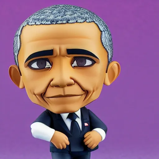 Prompt: obama as a nendoroid