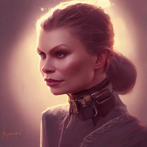 Prompt: a young myanna buring, urban motifs, intricate, elegant, highly detailed, digital painting, trending on artstation, concept art, smooth sharp focus, illustration, art by artgerm and greg rutkowski