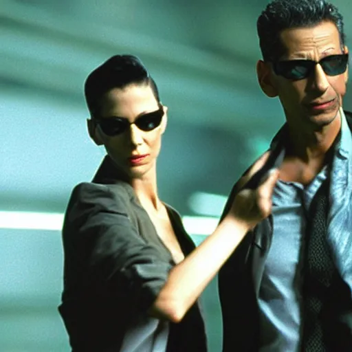 Image similar to jeff goldblum in the matrix