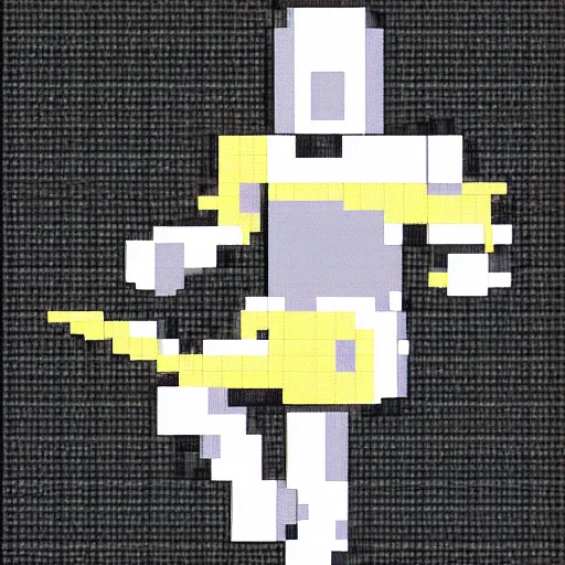 Image similar to Excalibur in the style of pixel art