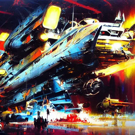 Image similar to painting in the style of john berkey w 8 3 2