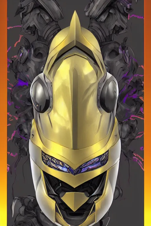 Image similar to helmet armor guardian destiny in witch queen illumination ray tracing hdr fanart arstation by sung choi robot ninja mask and eric pfeiffer and gabriel garza and casper konefal