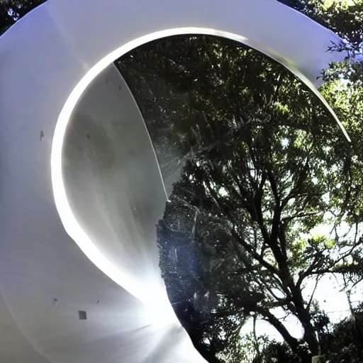 Prompt: rigorous fresco by genndy tartakovsky. a beautiful kinetic sculpture of a black hole. this hole appears to be a portal to another dimension or reality, & it is emitting a bright, white light. there are also stars & other celestial objects around it.