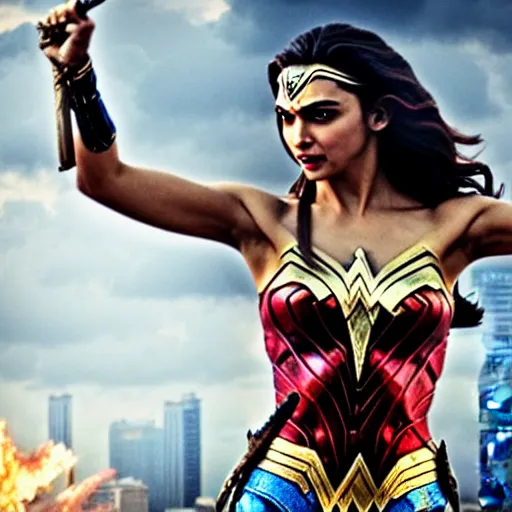 Image similar to photo of Deepika Padukone as wonder woman