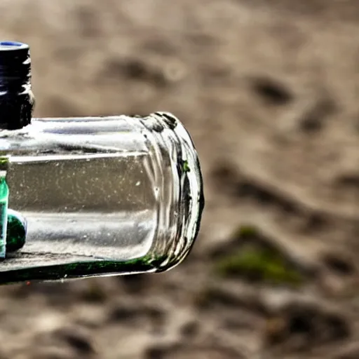 Prompt: message in a bottle