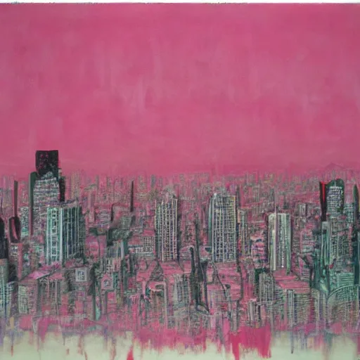 Image similar to new york 2 0 7 0, style by cy twombly