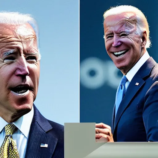 Image similar to joe biden as the pogchamp emote, pogchamp!!!!!!!!!!!!!!!!!!!!!!!!!!!!!!!!!, photo