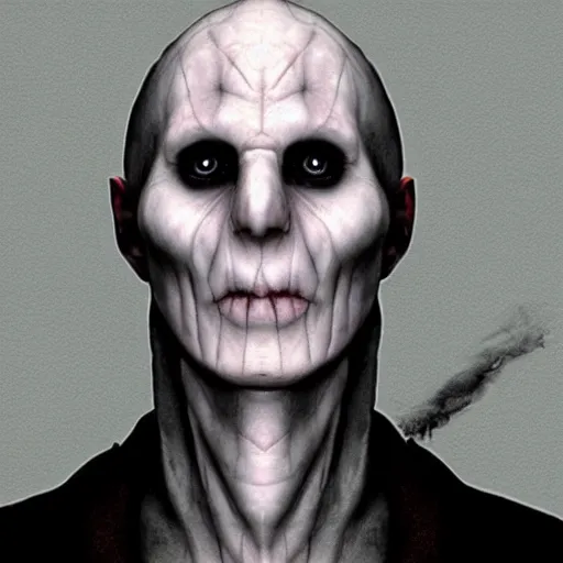 Prompt: voldemort in silent hill