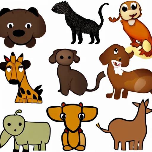 Image similar to animals clipart round