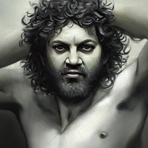 Prompt: luiz inacio lula da silva as a greek god, ultra realistic face and body dimensions, by greg rutkowski, pinterest