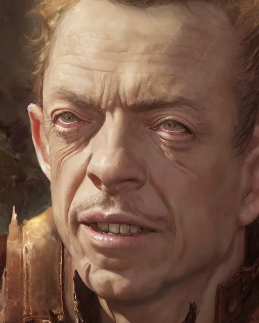 Image similar to portrait of don knotts, fantasy character portrait, ultra realistic, concept art, intricate details, highly detailed by greg rutkowski, gaston bussiere, craig mullins, simon bisley