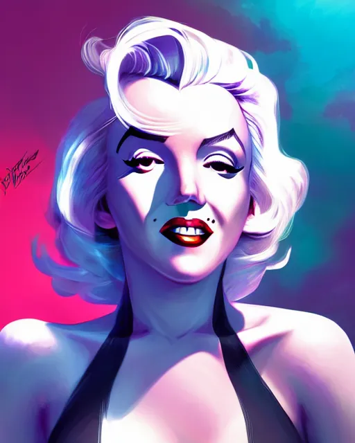 Prompt: portrait of marilyn monroe as spider - gwen, art by lois van baarle and loish and ross tran and rossdraws and sam yang and samdoesarts and artgerm, middle shot, digital art, highly detailed, intricate, sharp focus, trending on artstation hq, deviantart, unreal engine 5, 4 k uhd image