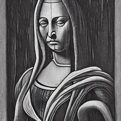 Image similar to giger, h. r. - monalisa in the style of giger, h. r. by giger, h. r.