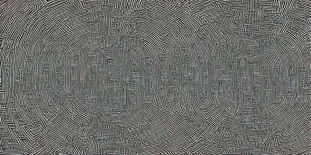 Prompt: First-person view of a maze made out of credit cards, illustraiton, editorial