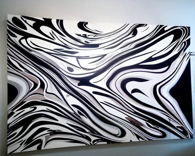 Image similar to huge fluid artwork by futura 2 0 0 0