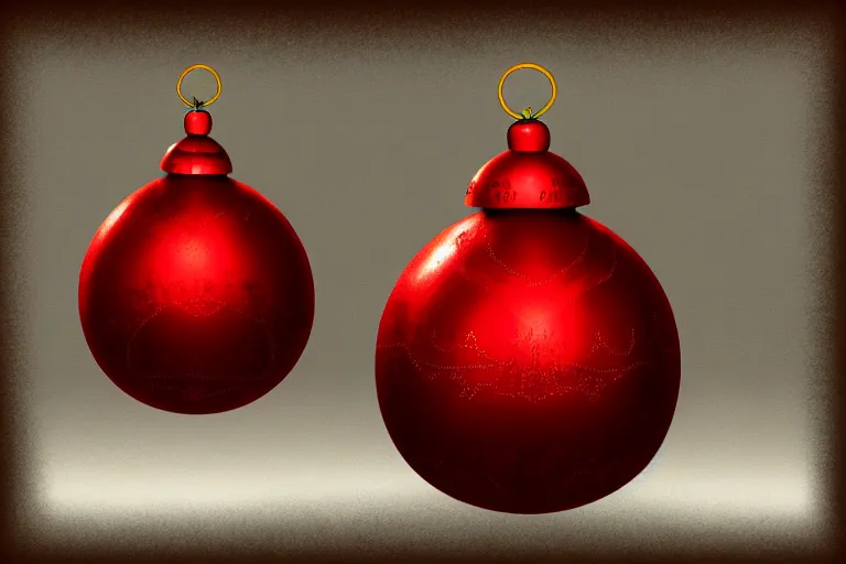 Prompt: a detailed concept art of a jingle bell, trending on artstation, digital art