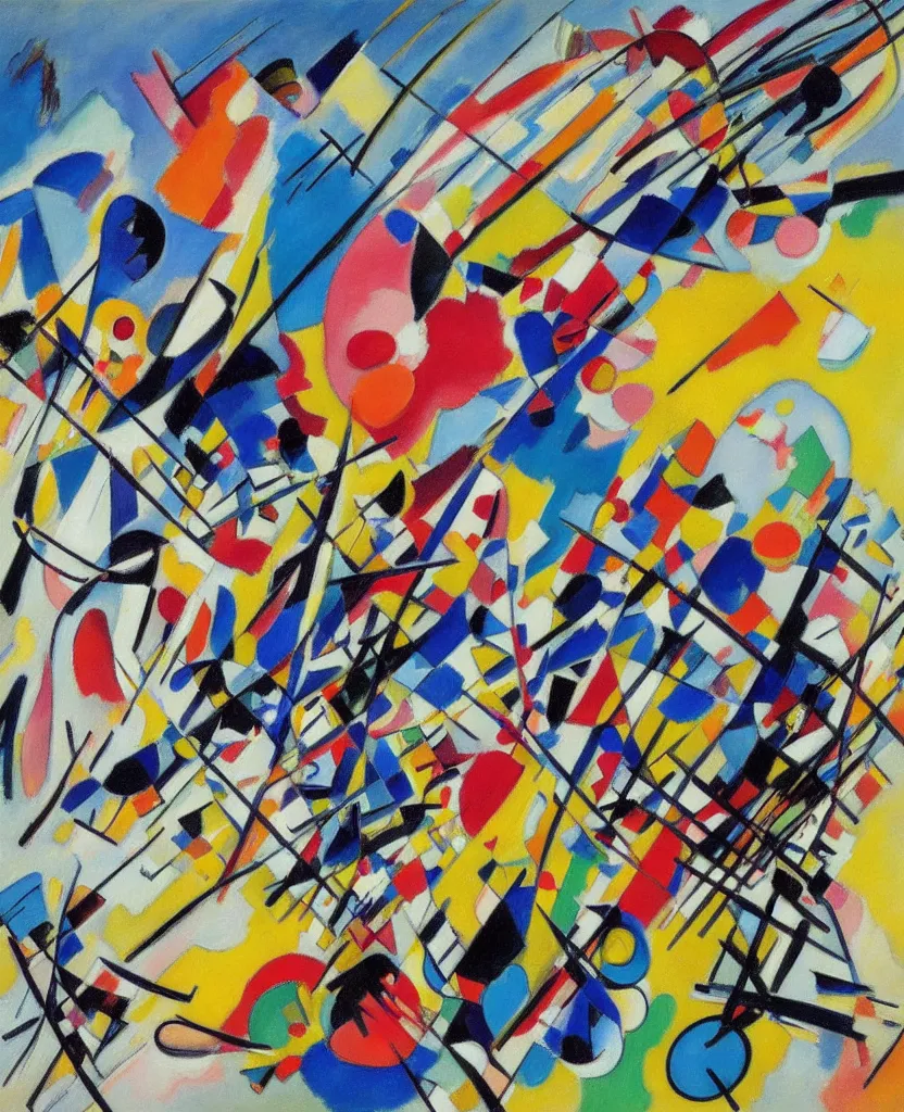 Image similar to painting by vasily kandinsky