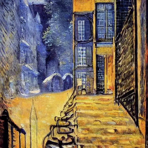 Image similar to A beautiful computer art. Think of it as a parallel universe. But maybe it’s the real one, and we’re in a dream. by Maurice Utrillo, by Bill Watterson ultradetailed, random