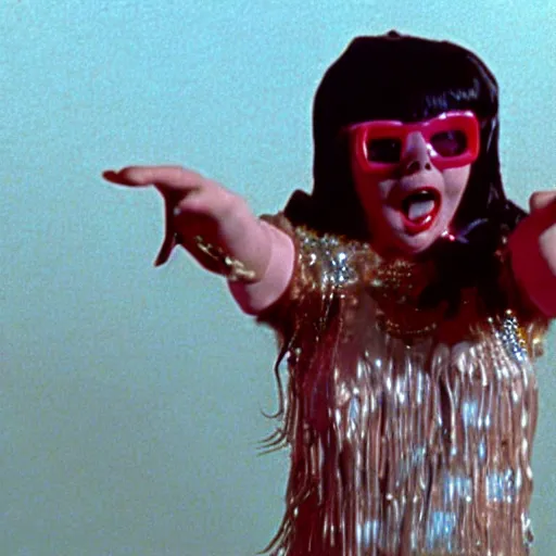 Image similar to a still of bjork in fear and loathing in las vegas ( 1 9 9 8 )