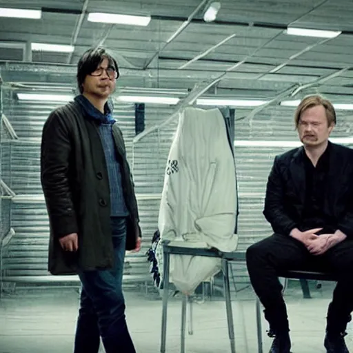 Image similar to Hideo Kojima and Christopher Nolan in Breaking Bad