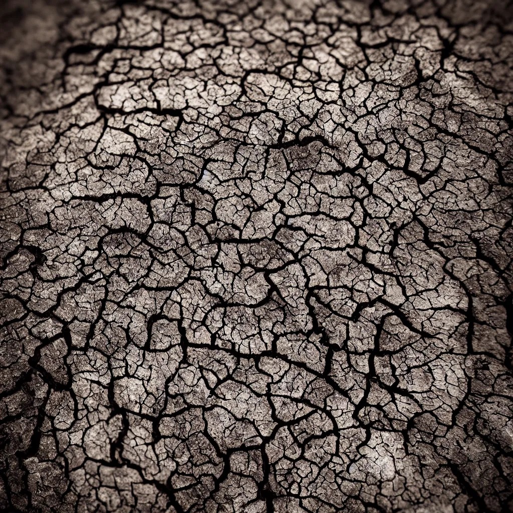 Image similar to macro of a dry and dead tree in a forest of coal and eroded stones, dust, wind, dirt, advertising photography