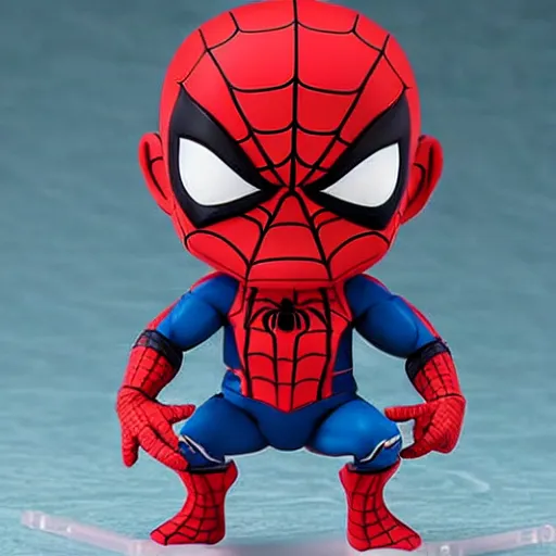 Prompt: tom holland, an anime nendoroid of barrack obama as spiderman, figurine, detailed product photo