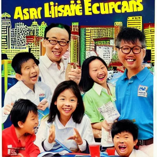 Image similar to a 1 9 9 0 s singaporean public education poster