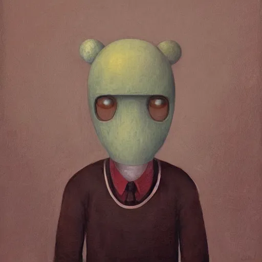 Image similar to a portrait of a character by Shaun Tan