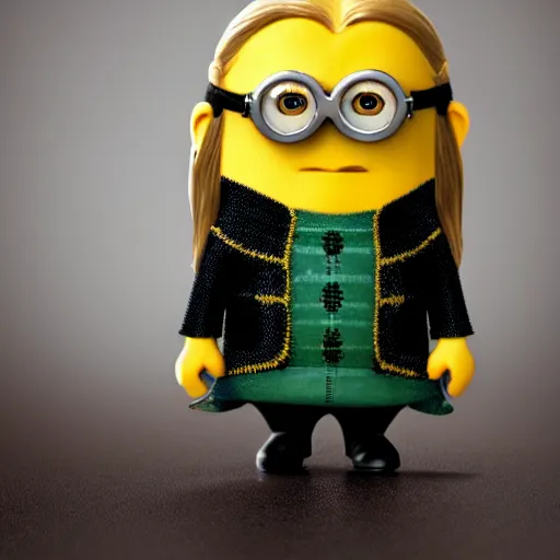 Image similar to legolas is a despicable me minion, intricate, 4k, photorealistic