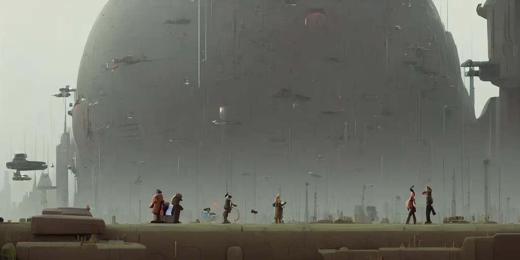 Prompt: the empire strikes back by Goro Fujita and Simon Stalenhag , 8k, trending on artstation, hyper detailed, cinematic