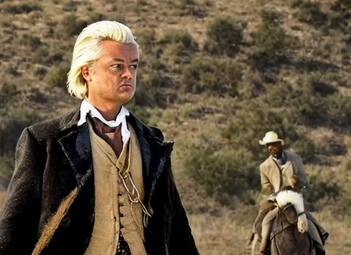 Image similar to geert wilders in django unchained field scene