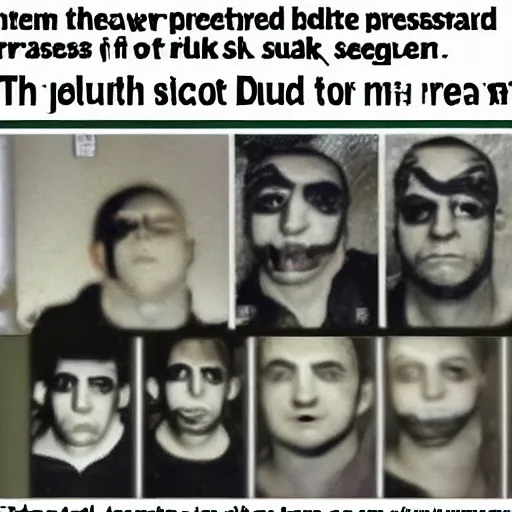 Image similar to newspaper article shrek arrested drug possession