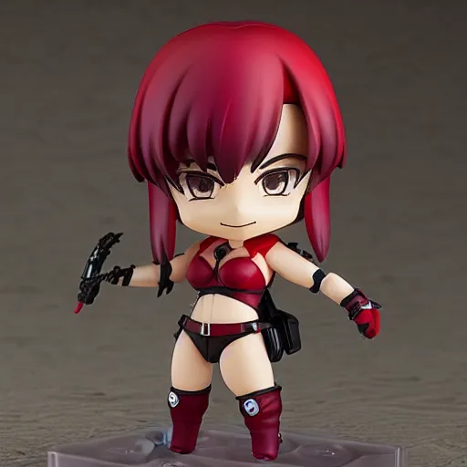 Image similar to a very funny nendoroid of crimson viper, trending on artstation