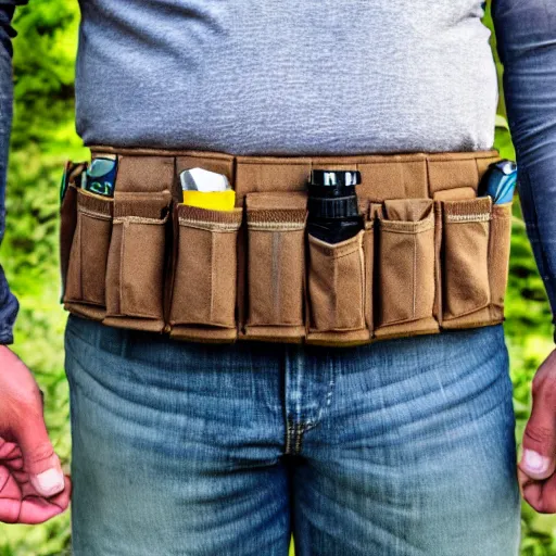 Prompt: tactical toolbelt pockets