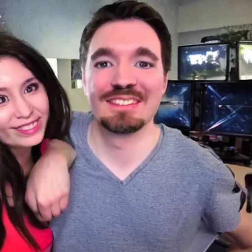 Image similar to Destiny!!! Youtube streamer, Twitch streamer, Politics, starcraft, with girlfriend Melina