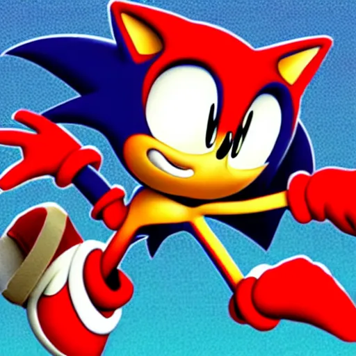 Image similar to sonic as knuckles