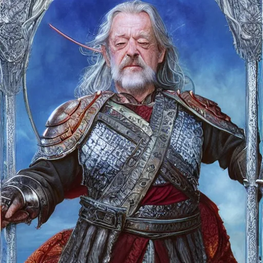 Image similar to old wise king Theoden of Rohan by Mark Brooks, Donato Giancola, Victor Nizovtsev, Scarlett Hooft, Graafland, Chris Moore