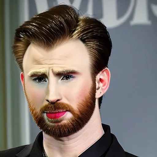 Prompt: chris evans as a vampire