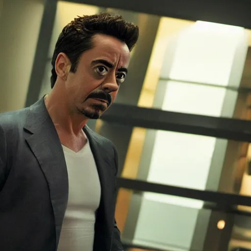 Image similar to still of xavi hernandez as tony stark in iron man ( 2 0 0 8 )