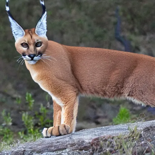 Prompt: caracal in crown