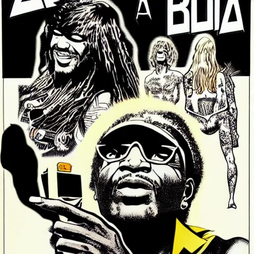 Prompt: alpha blondy by guido crepax, very detailed, 4 k