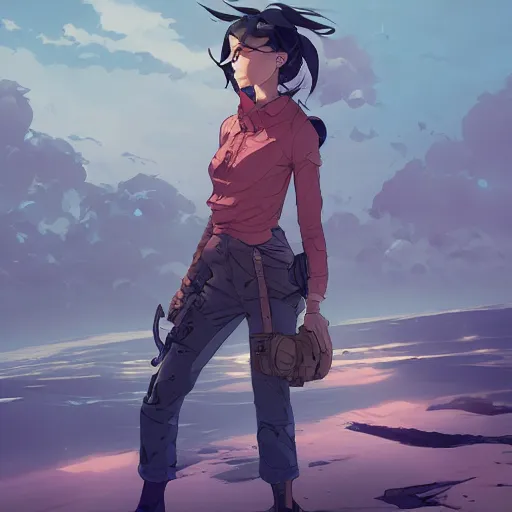 Prompt: overwhelmed with thoughts behance hd artstation by jesper ejsing, by rhads, makoto shinkai and lois van baarle, ilya kuvshinov, ossdraws, that looks like it is from borderlands and by feng zhu and loish and laurie greasley, victo ngai, andreas rocha