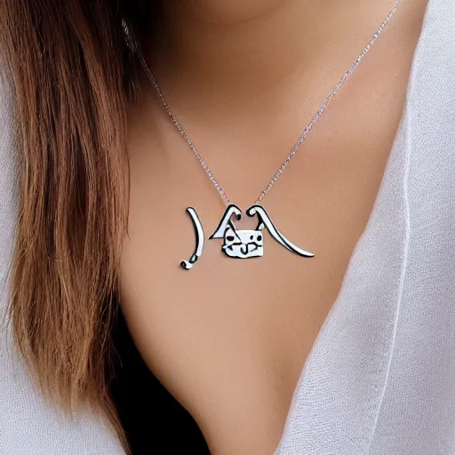 Image similar to cat shape jewelry logo, clear, basic,