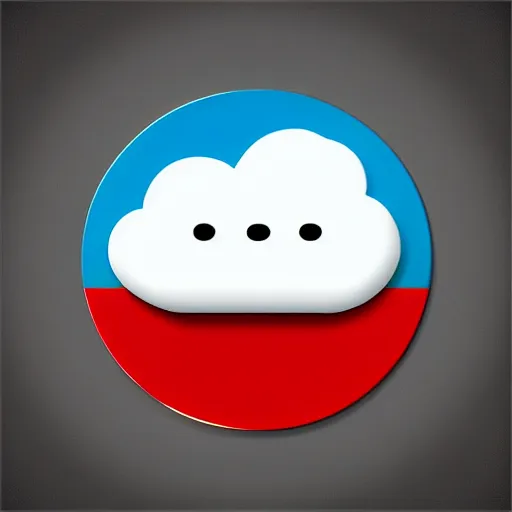 Image similar to happy cloud app logo, digital art, award winning