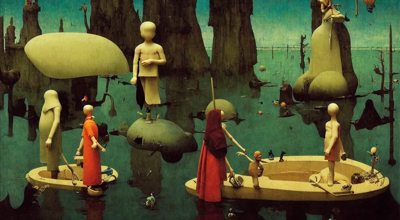 Image similar to single flooded simple!! ritual doll anatomy, very coherent and colorful high contrast masterpiece by norman rockwell franz sedlacek hieronymus bosch dean ellis simon stalenhag rene magritte gediminas pranckevicius, dark shadows, sunny day, hard lighting